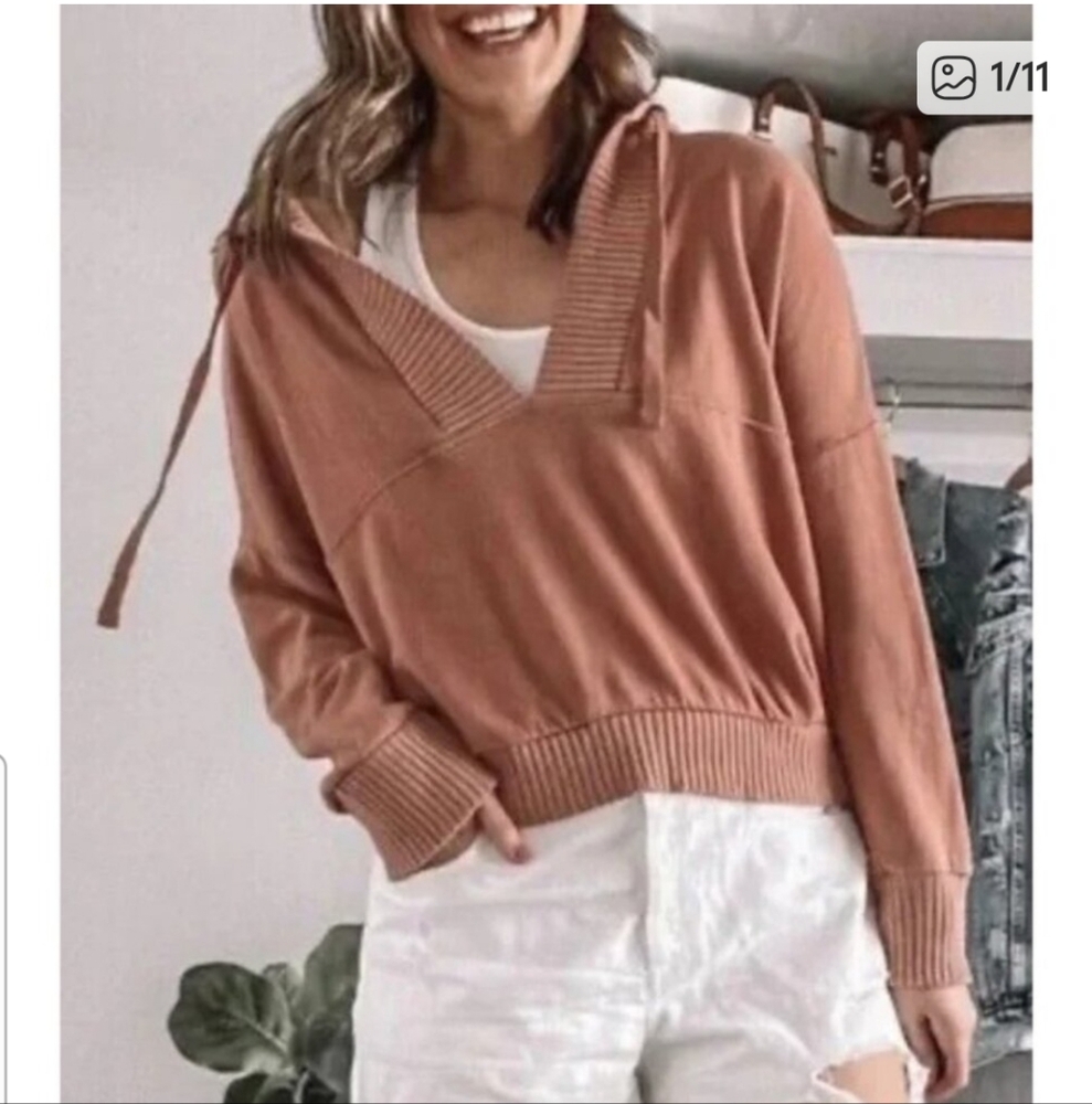 Offline By Aerie dusty peach hoody Pull Over